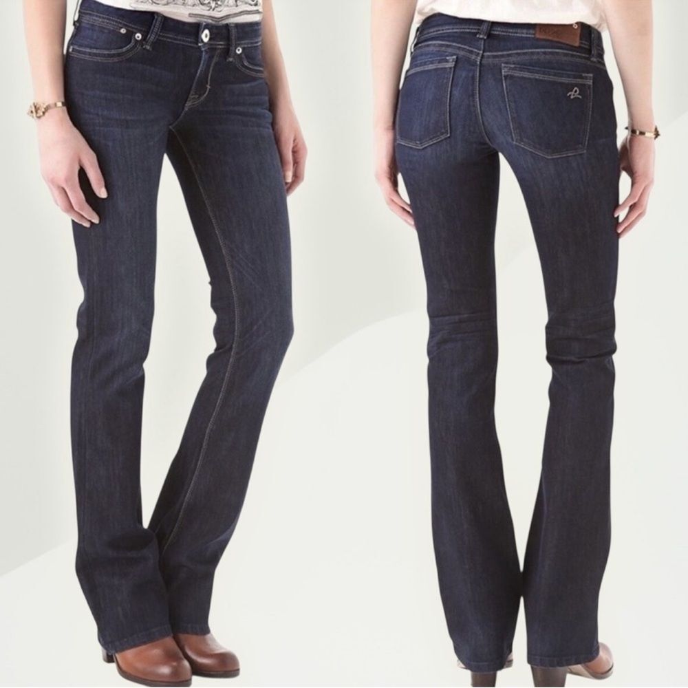 DL1961 Women's 4Way Stretch Dark Indigo Milano Boot Cut Jeans